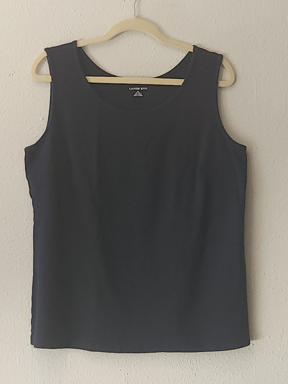 Lands' End Women's Navy Scoop Neck Sleeveless Tank PLUS SIZE 1X